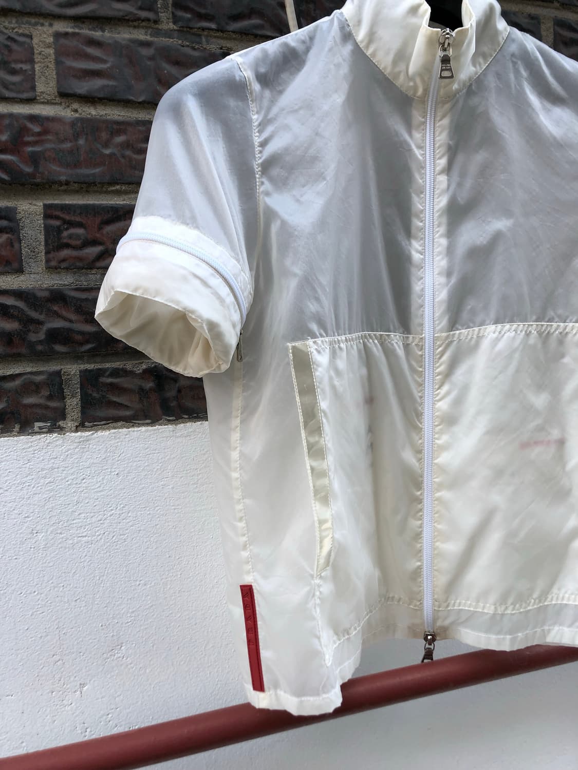 Prada 1999s Red Tap Convertible jacket 상품이미지5