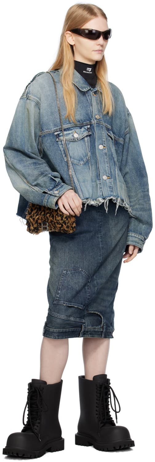 발렌시아가 디컨스트럭티드 오버사이즈 로우 데님 자켓 상품이미지7