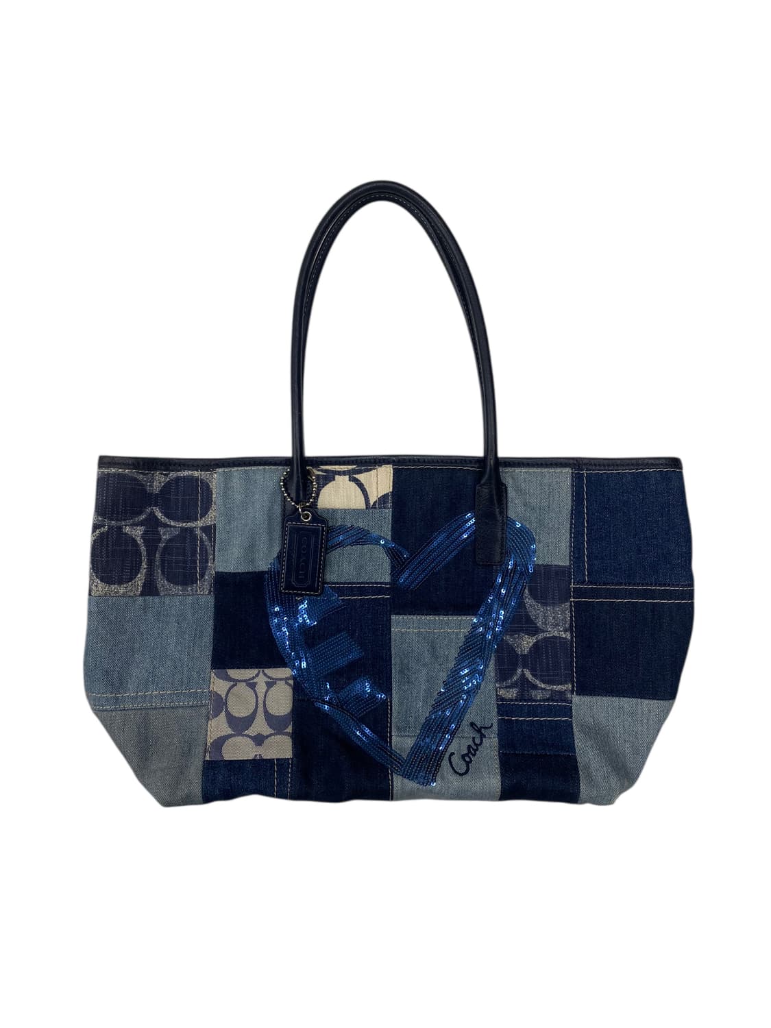 코치 데님 패치워크 숄더 상품이미지1