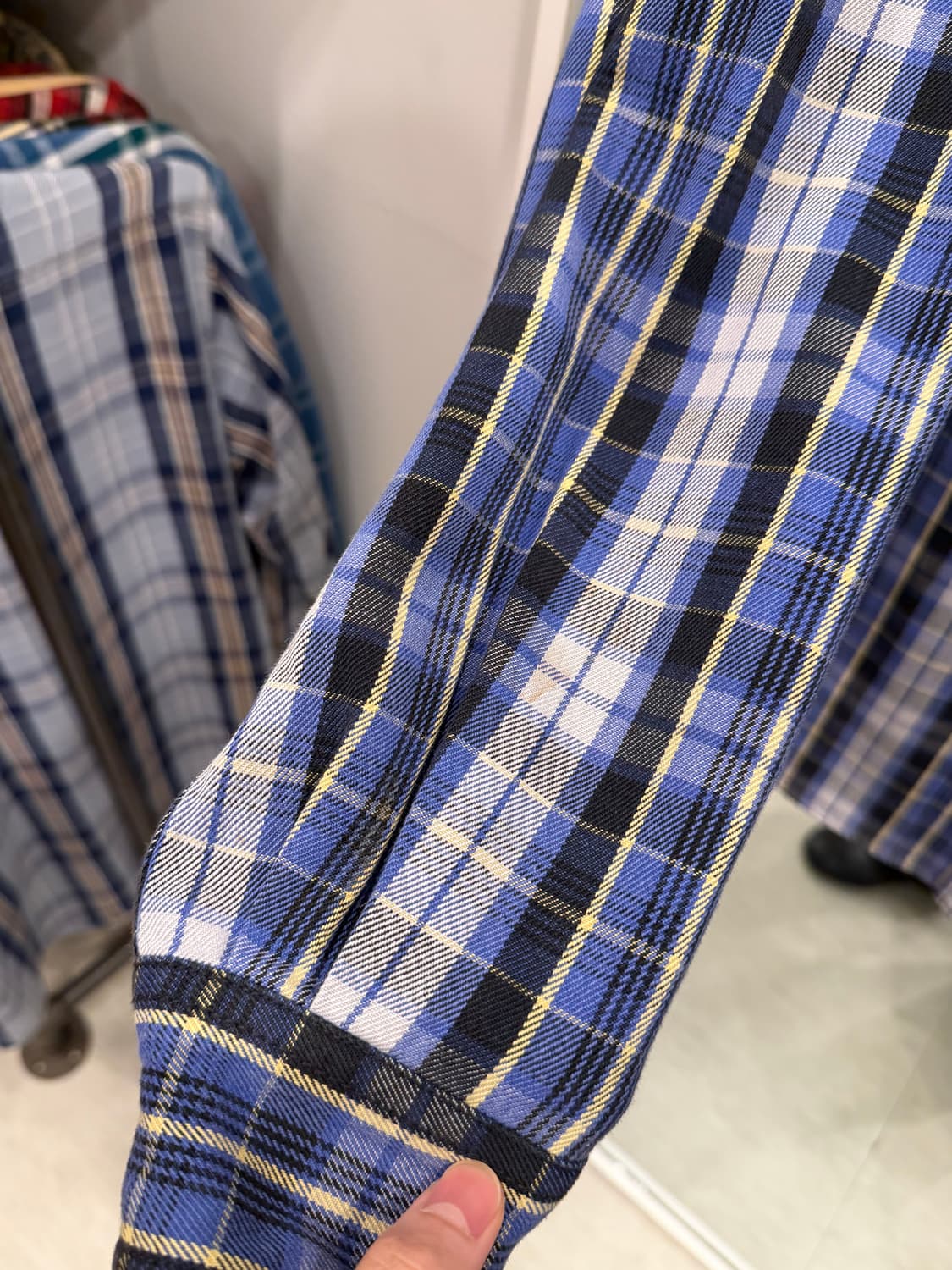 00s Levis 리바이스 헤비코튼 레드탭 체크 셔츠 상품이미지8