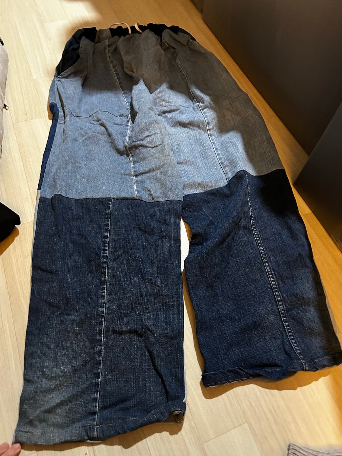 배색 바지두개 상품이미지3