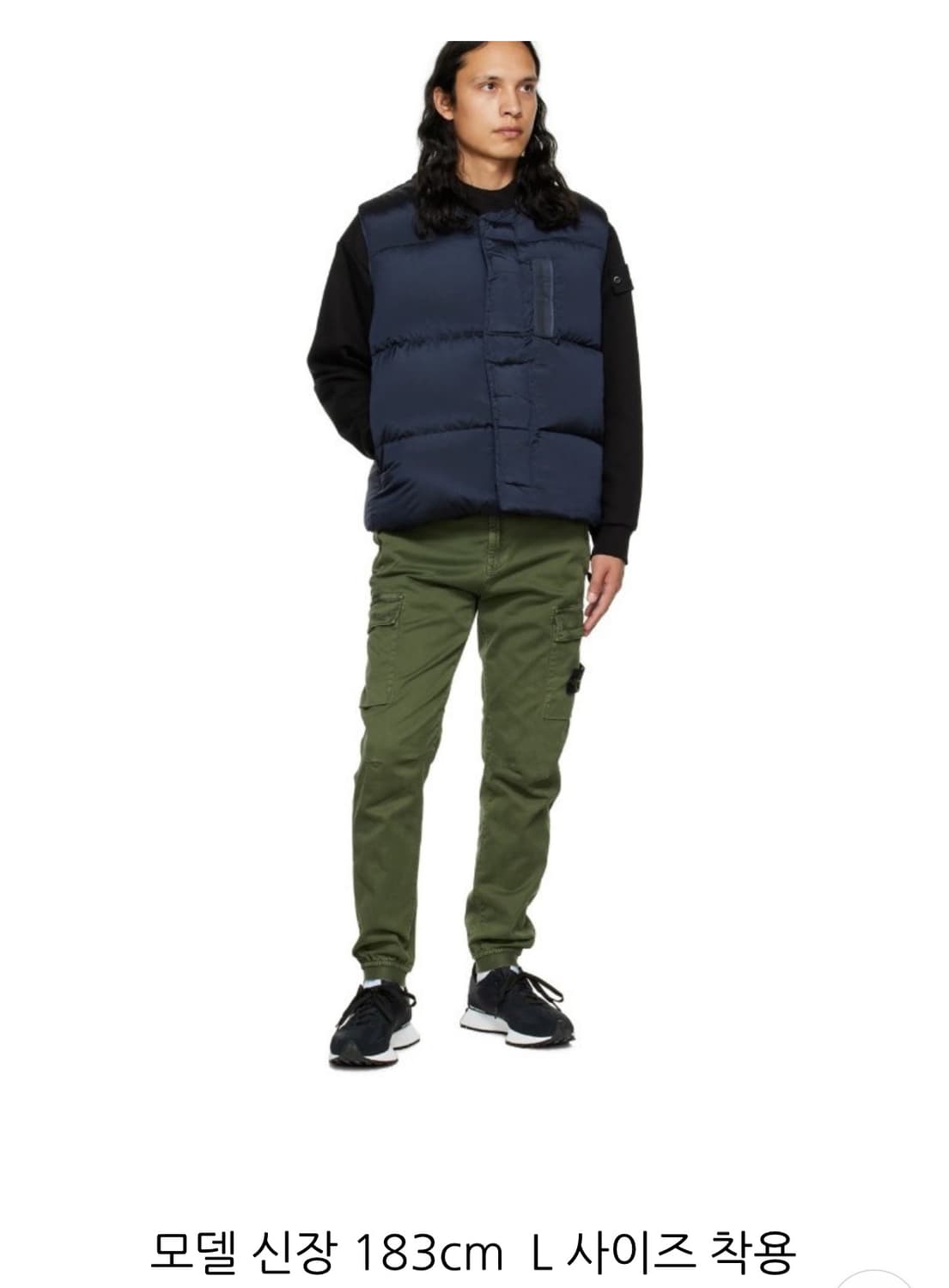 스톤 아일랜드 나일론 메탈 에코닐 다운 베스트 블랙 상품이미지6