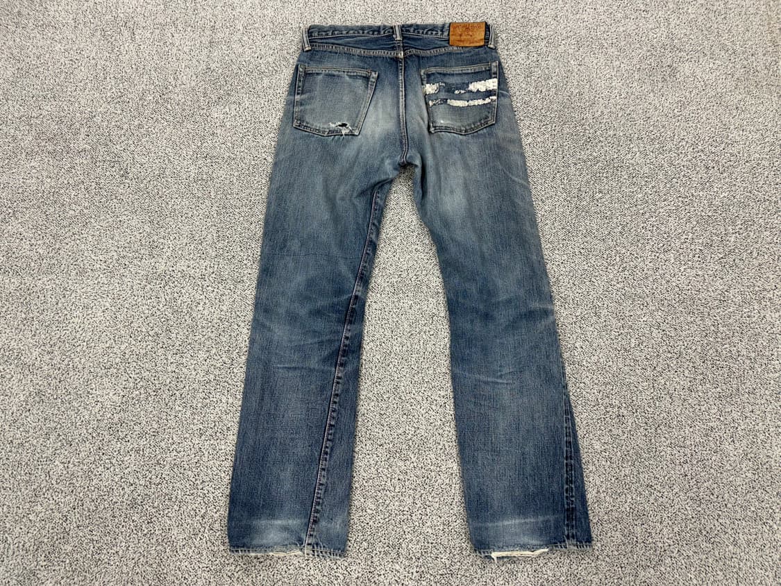 모모타로진 핑크 셀비지 데님 상품이미지2