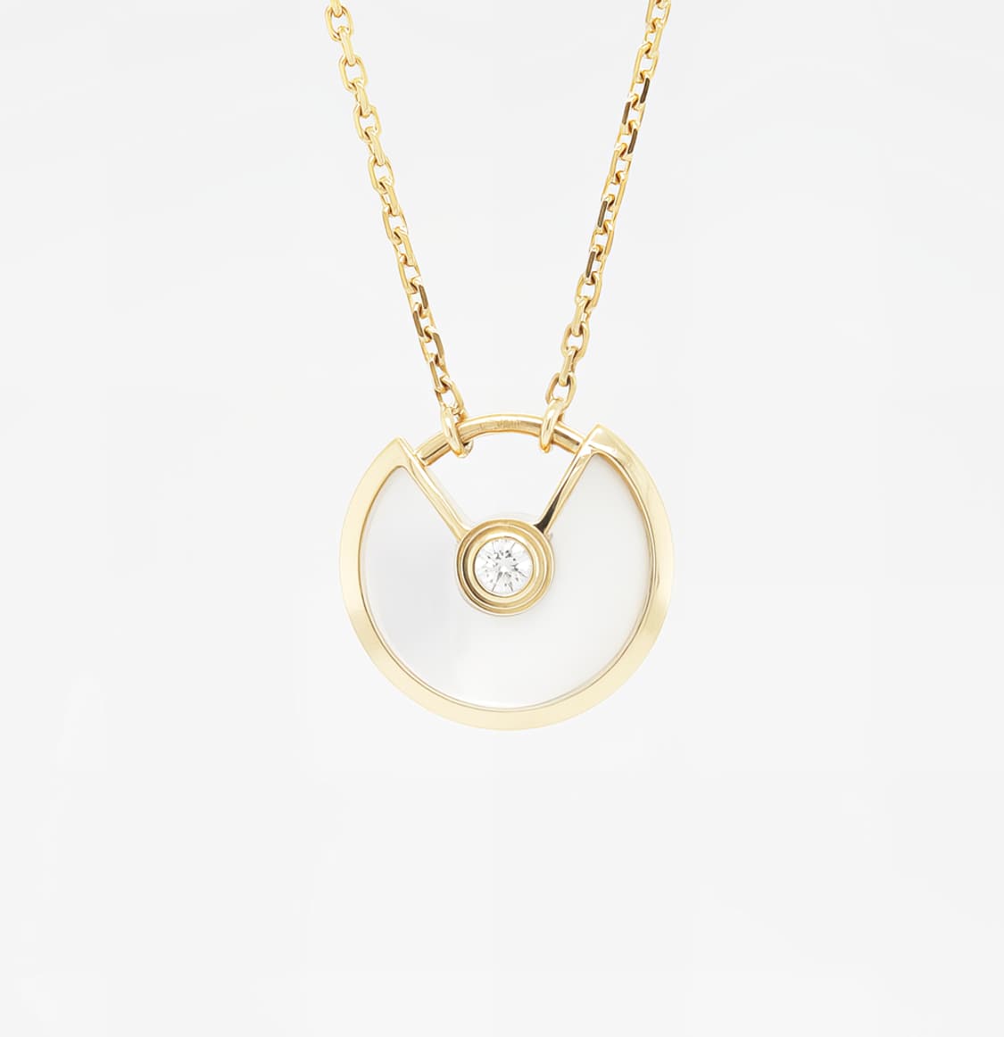 까르띠에 아뮬레뜨 드 천연자개 다이아몬드 18K 옐로우골드 펜던트 상품이미지1