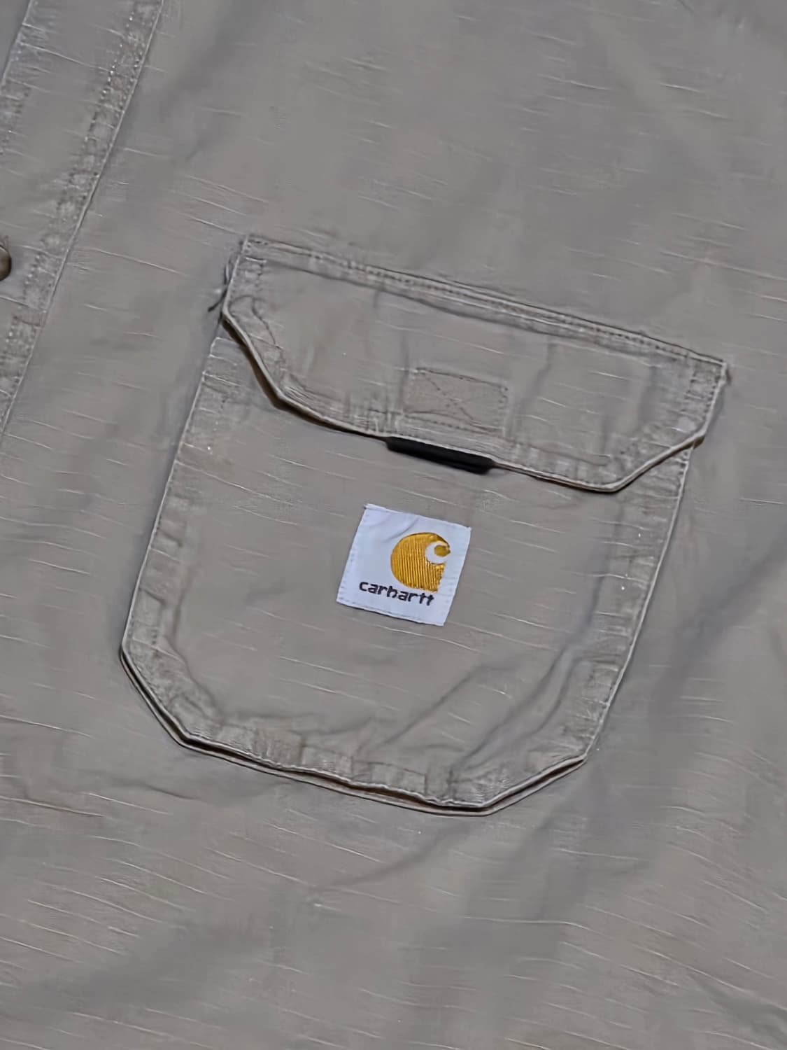 Carhartt 칼하트 베이지 반팔셔츠 상품이미지2
