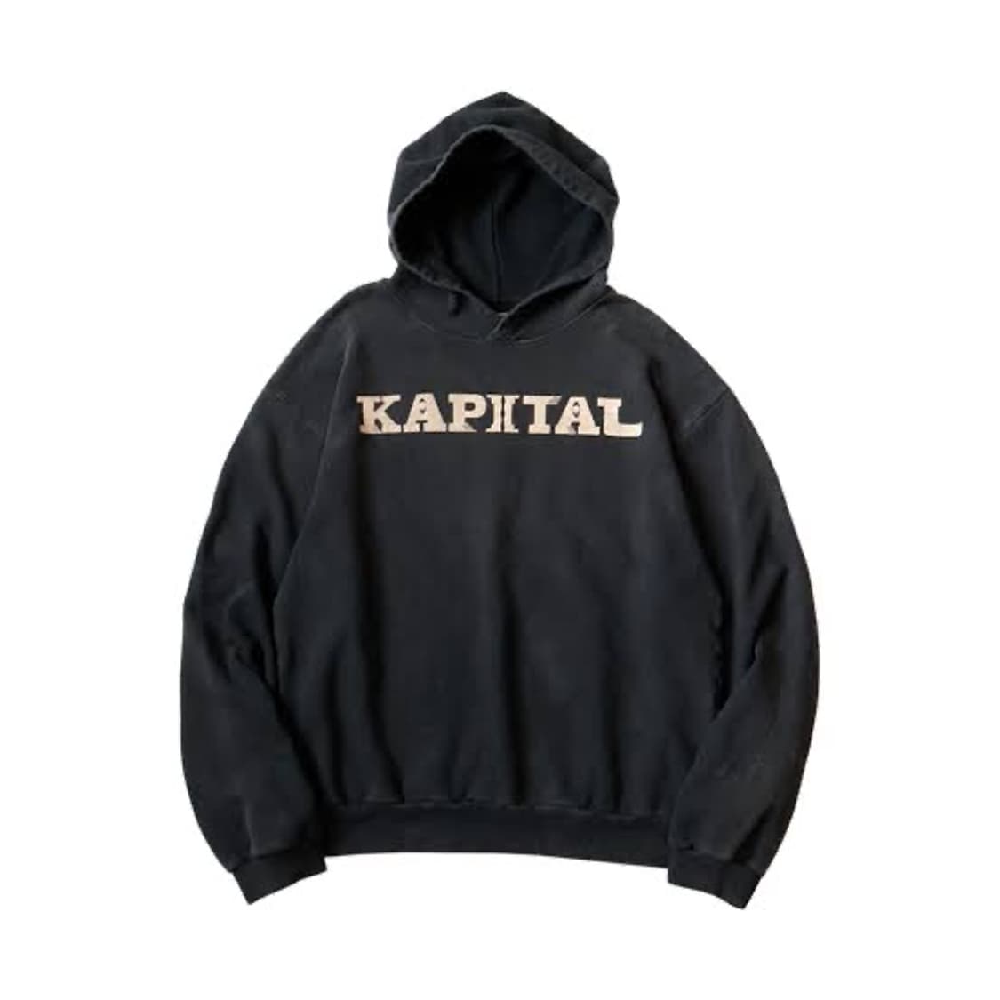 Kapital Fleece Hooded Sweatshirt BLACK 상품이미지1