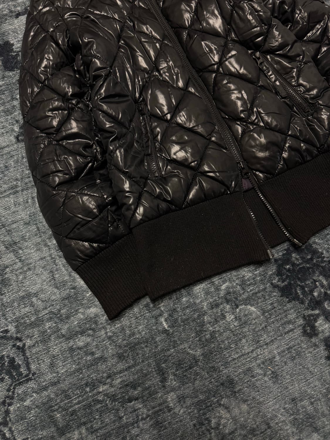 Von dutch 00s y2k qualting fur jacket 상품이미지4