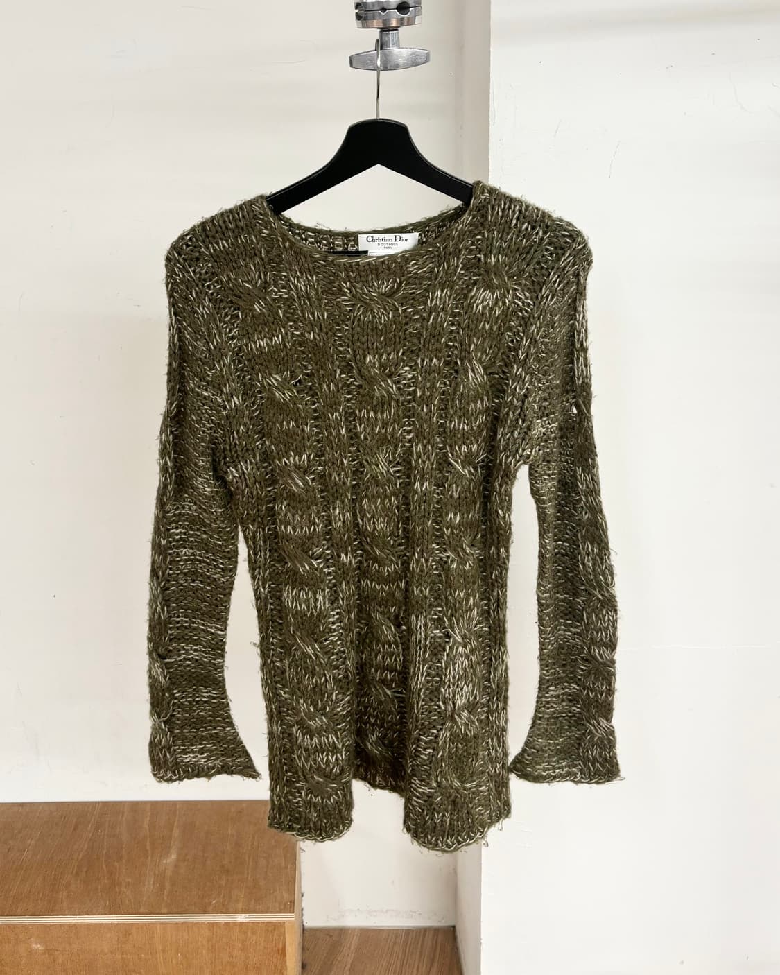 크리스찬 디올 그린 라운드넥 니트 상품이미지1