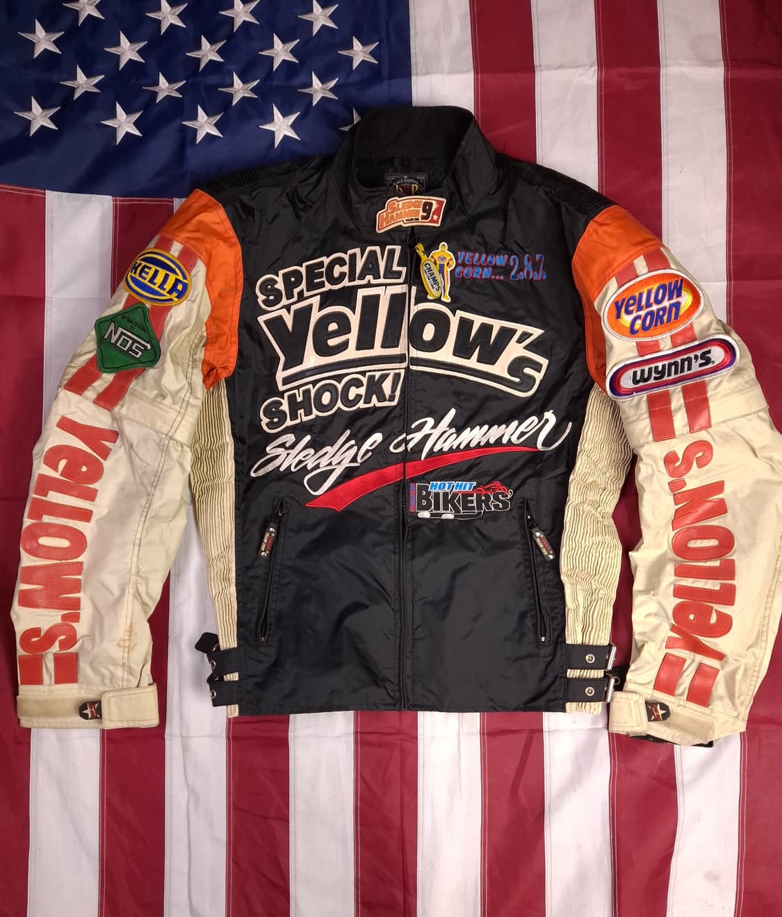 오리지날 옐로우콘 슬래지해머 레이싱 라이더자켓 상품이미지1
