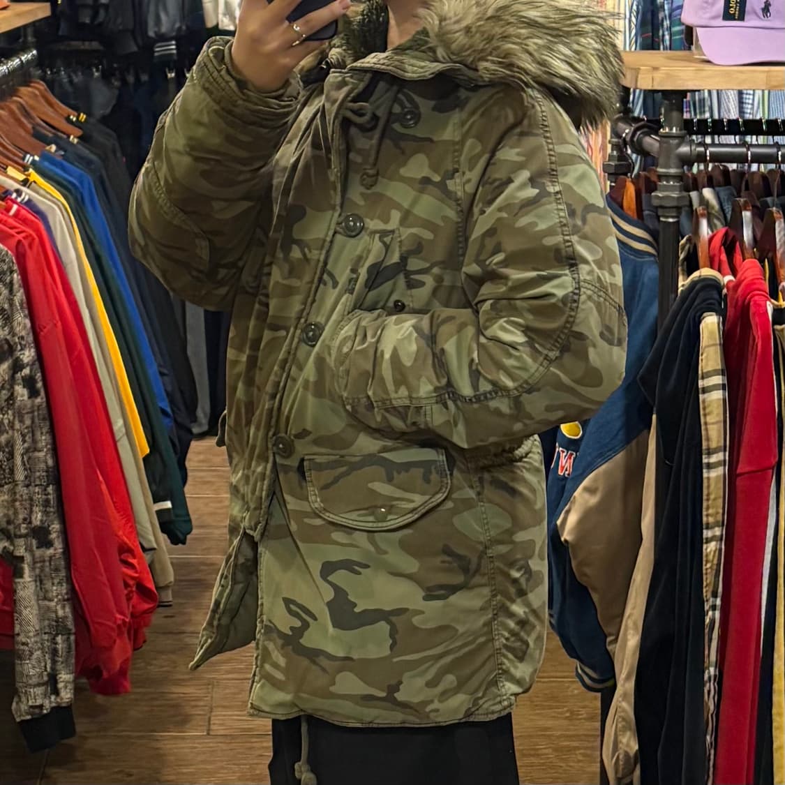 [HI] 데님앤서플라이 랄프로렌 카모 M-51 퍼 파카 상품이미지3