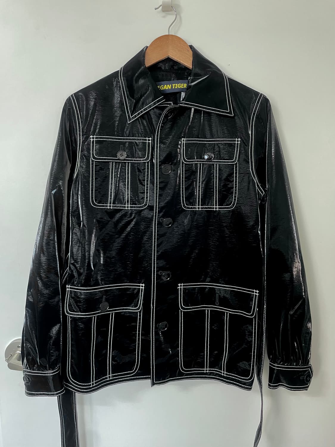 비건타이거 페이크 레더자켓 블랙 상품이미지2