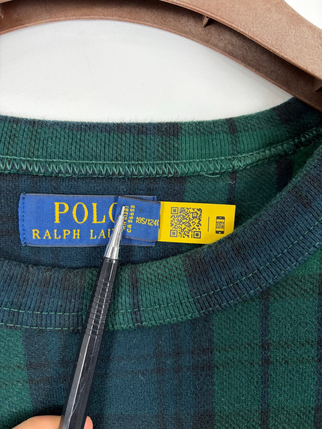 a50) 폴로랄프로렌 크레스트 타탄 플리스 맨투맨 상품이미지4