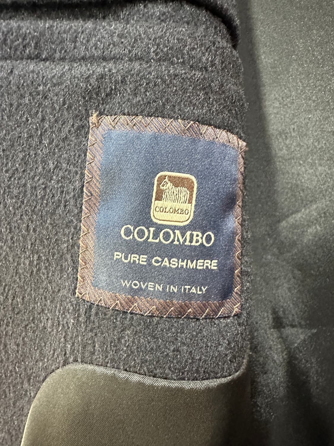 시스템옴므 캐시미어100 다크네이비 롱코트 상품이미지5