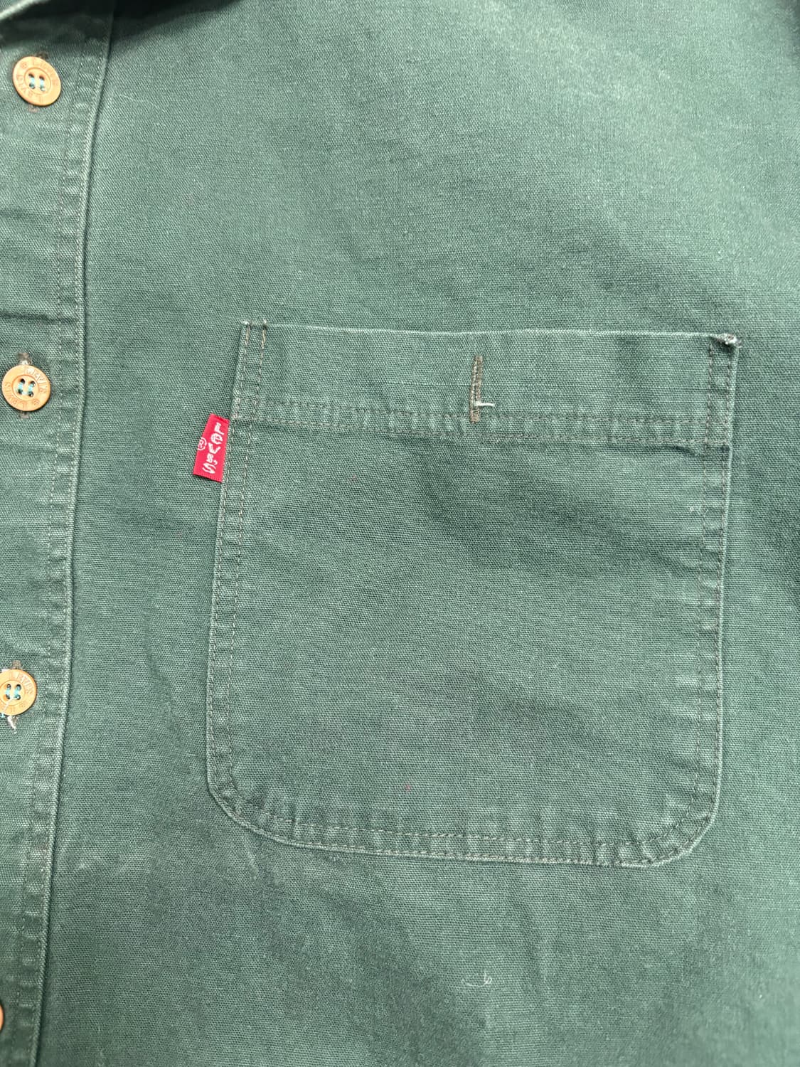 리바이스 셔츠 다크그린 상품이미지5