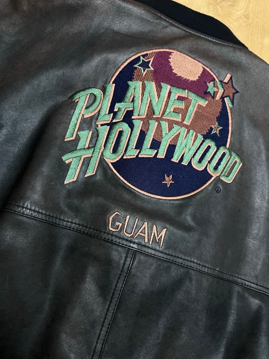 90‘s Planet Hollywood 가죽자켓 (양면, 카라 탈부착) 상품이미지3