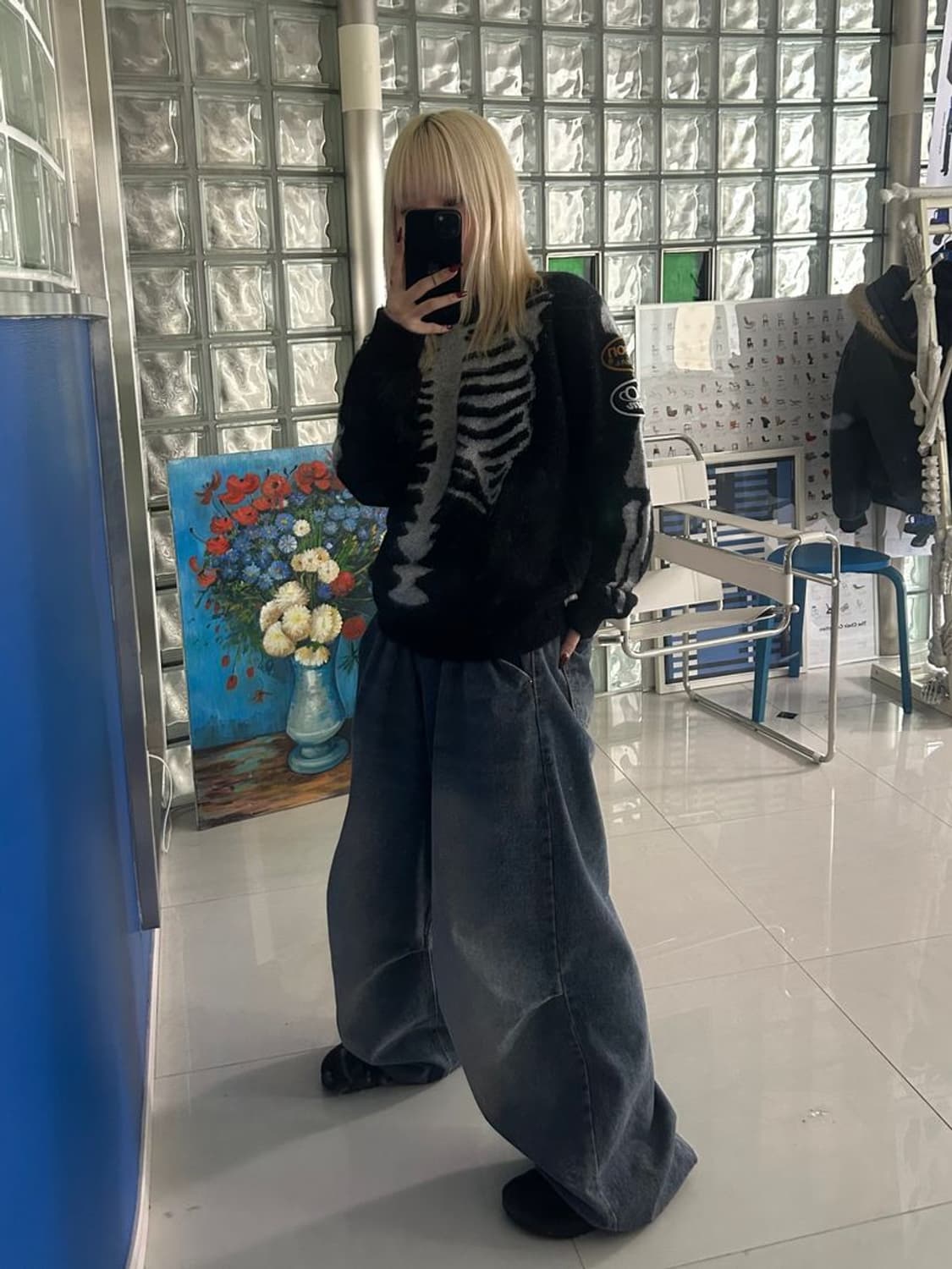 REAL BONE MOHAIR KN 리얼 본 모헤어 니트 AAV-2501 상품이미지1