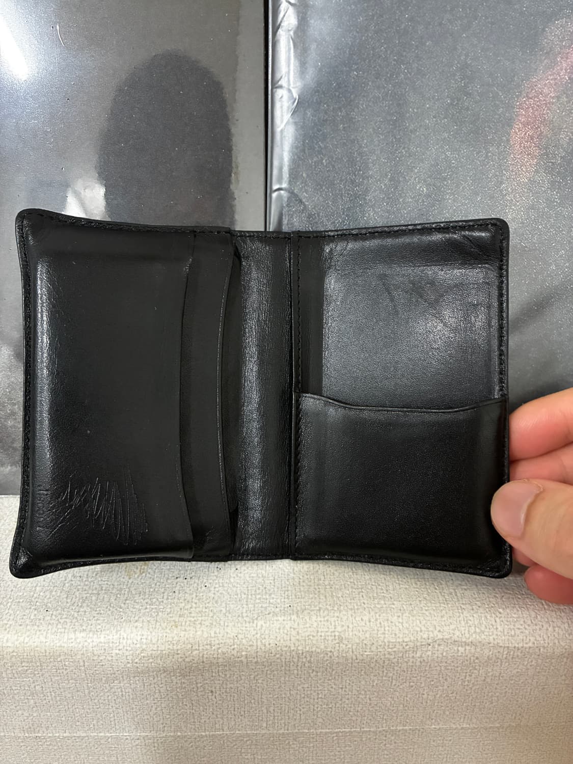 요지 야마모토 Discard 블랙 카드 반지갑 상품이미지3