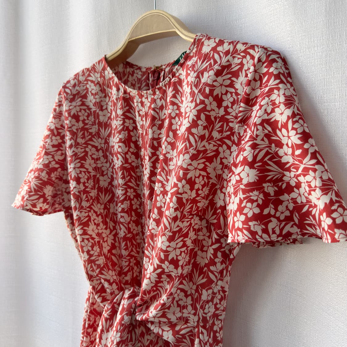 로렌 랄프로렌 플로럴 롱 원피스 레드 0사이즈 상품이미지4