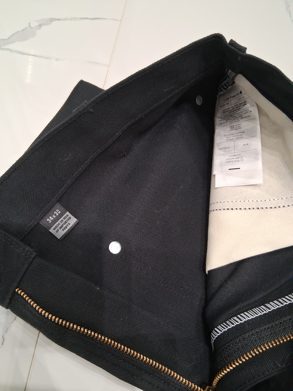 칼하트 b01 블랙 34w 30l 상품이미지1