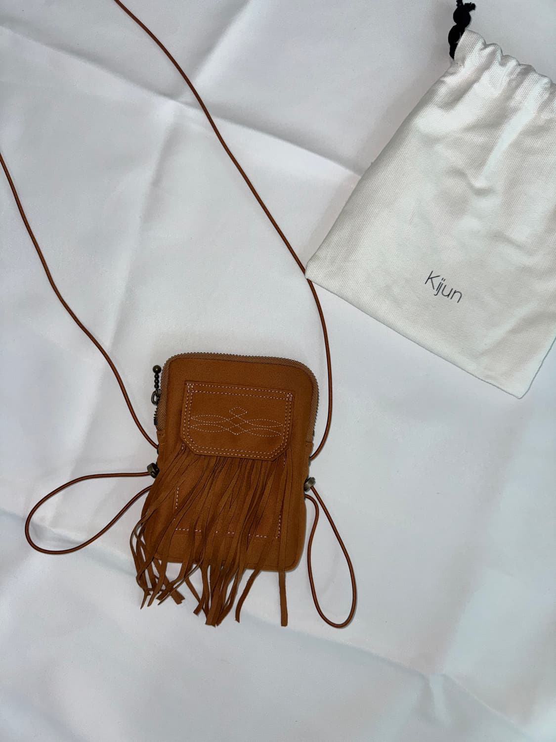 기준) 웨스턴 프린지 미니백 브라운 상품이미지2