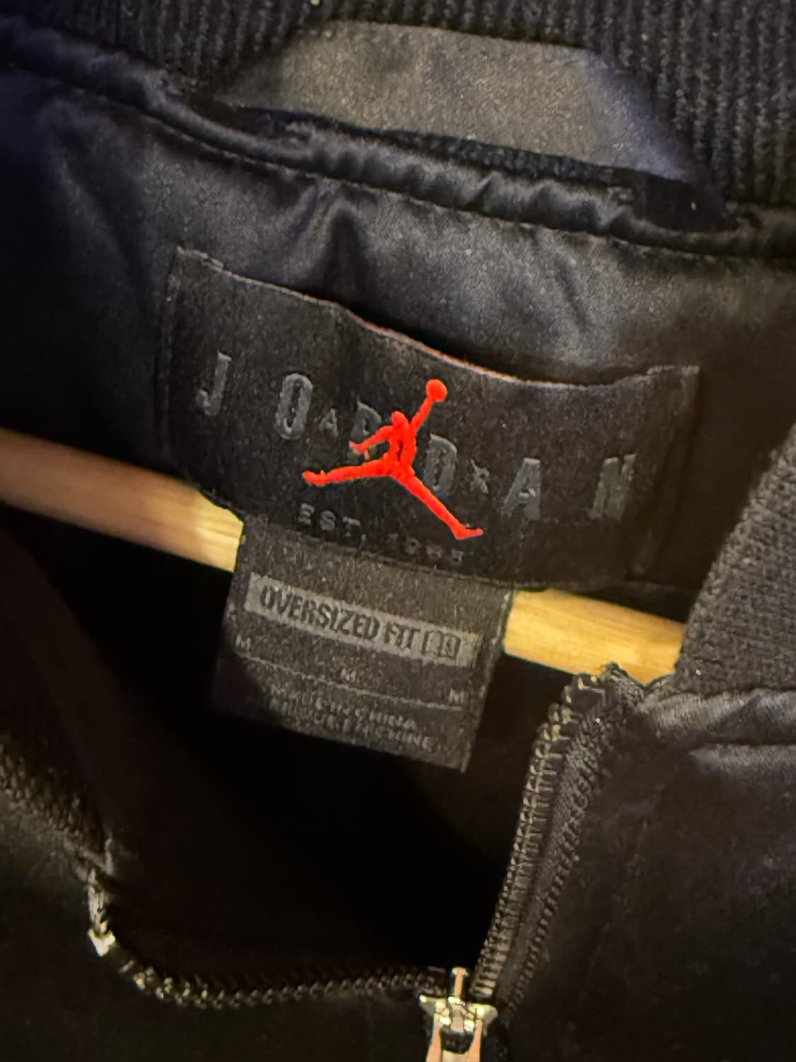 조던 백프린팅 블랙 봄버 자켓 상품이미지2