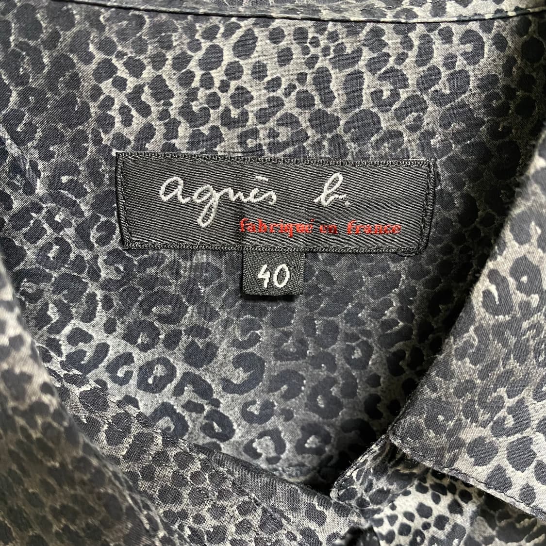 아네스베 레오파드 오버핏 셔츠 상품이미지8