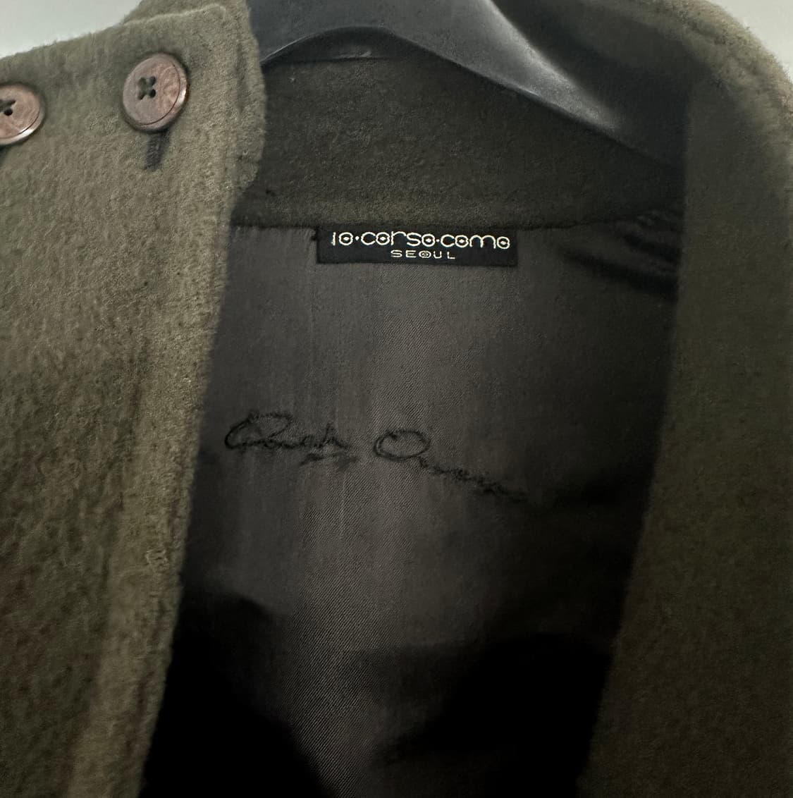 Rick Owens 14FW 아카이브 캐시미어 카프스킨 롱 코트 상품이미지7