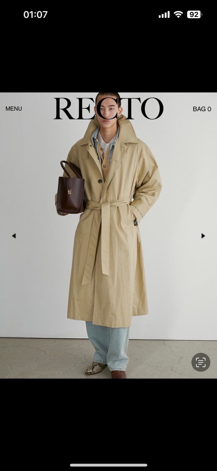 [L]렉토 잭 오버 트렌치코트 베이지 상품이미지1