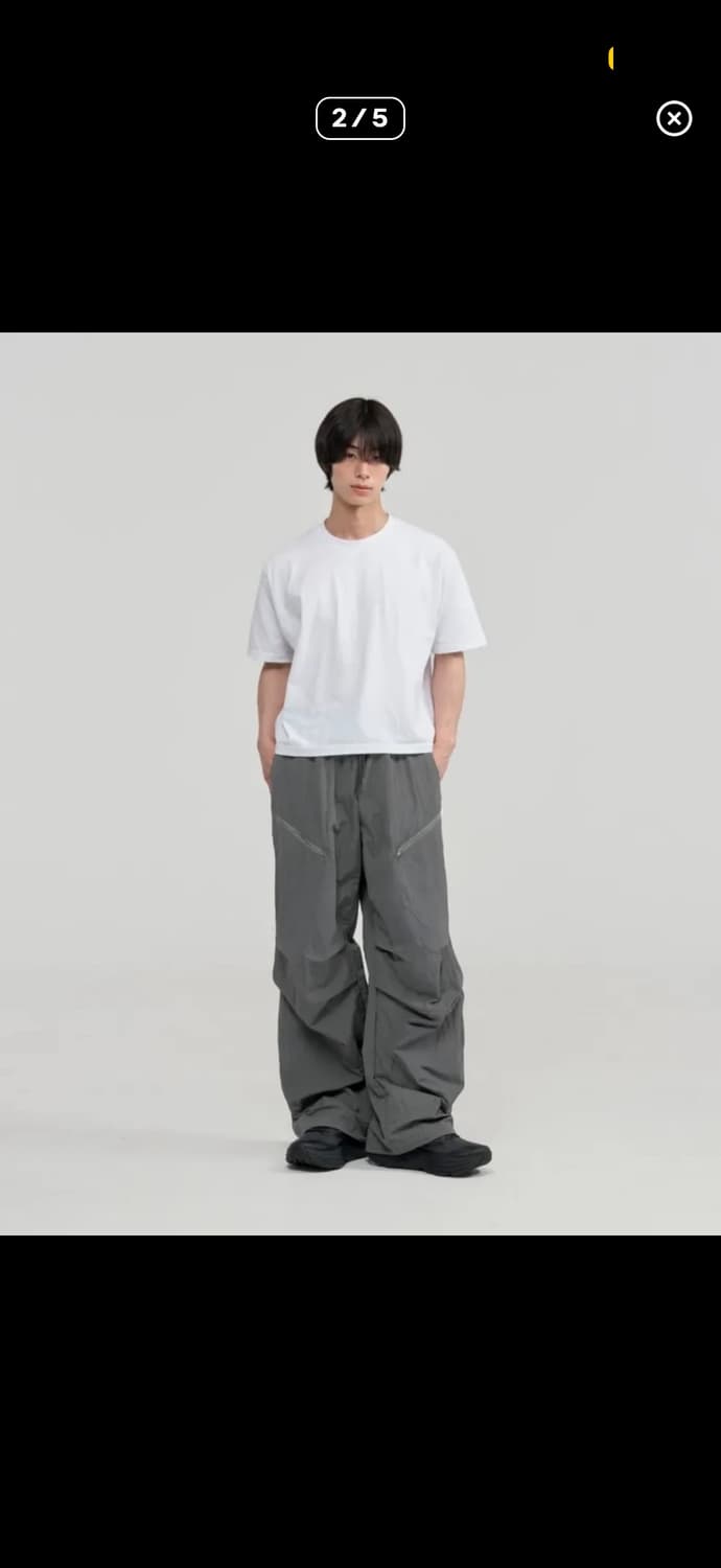 CTR X 주앙옴므 더블 레이어드 나일론 팬츠 (그레이) M 상품이미지2