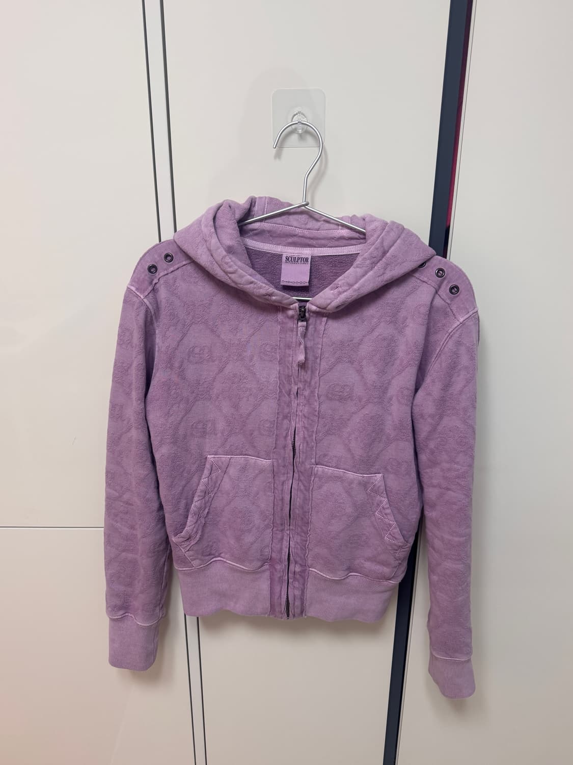 스컬프터 자카드 후드집업 상품이미지1