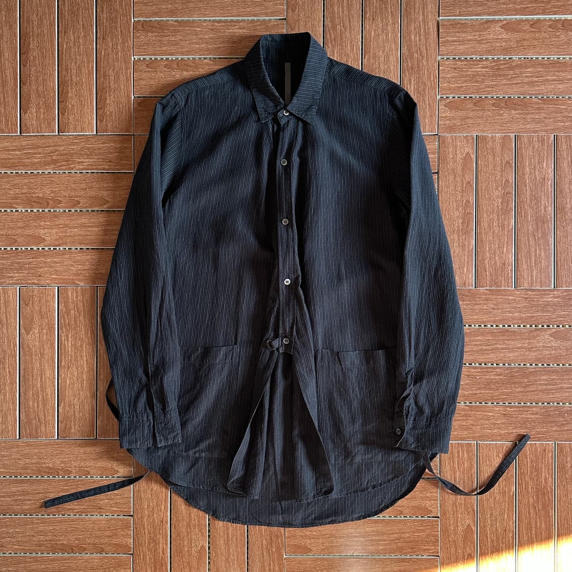 Kazuyuki Kumagai Attachment stripe shirt 상품이미지1