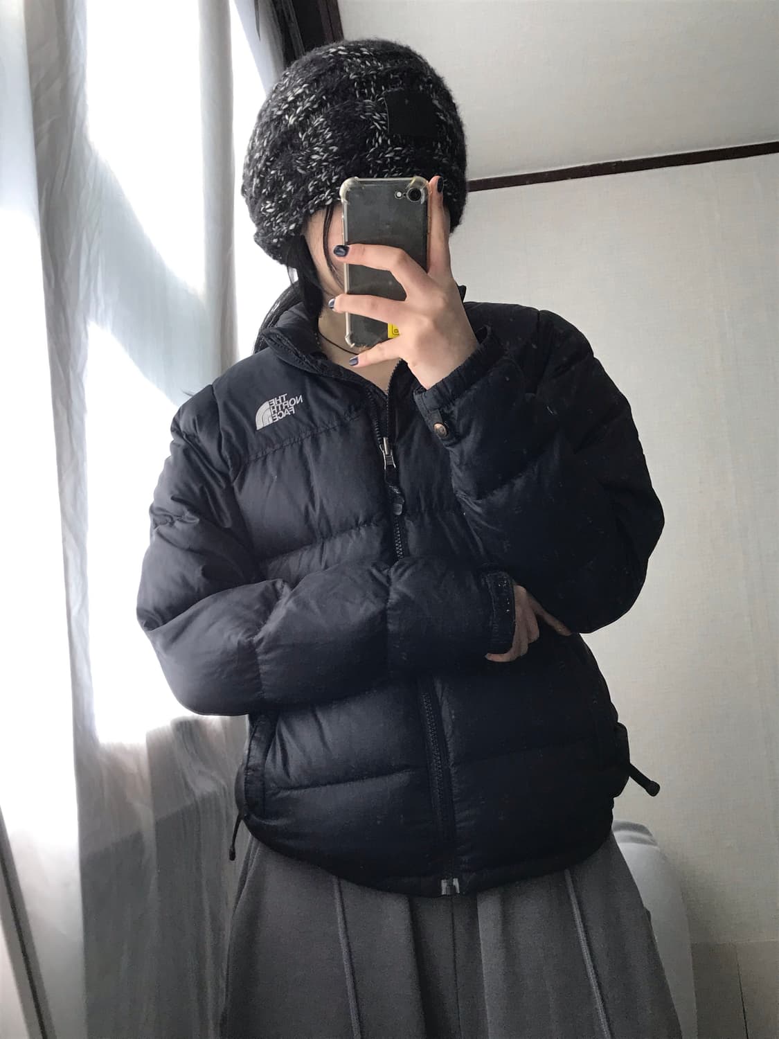 노페 블랙 패딩 상품이미지4