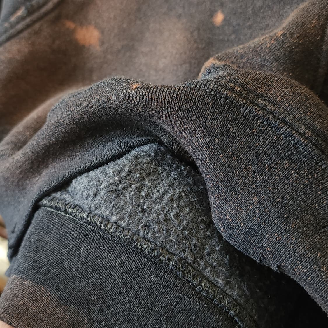 90s 러셀 후드 빈티지 스웻셔츠 썬페이딩 그레이 m 상품이미지9