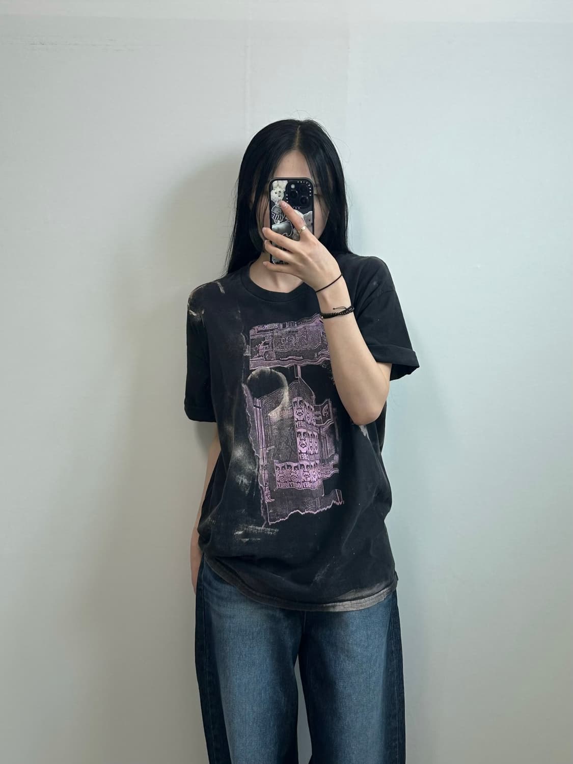오베이 블랙 반팔 티셔츠 상품이미지1