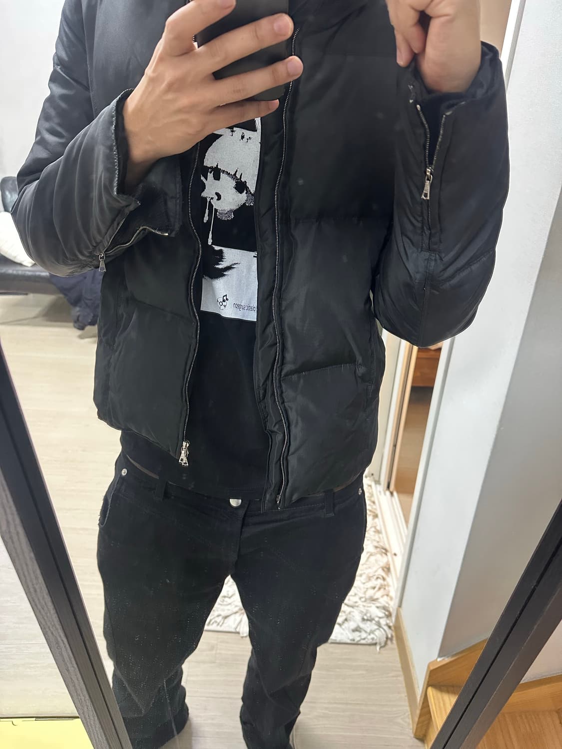 비르디안느 다운 패딩 블랙 48  상품이미지9