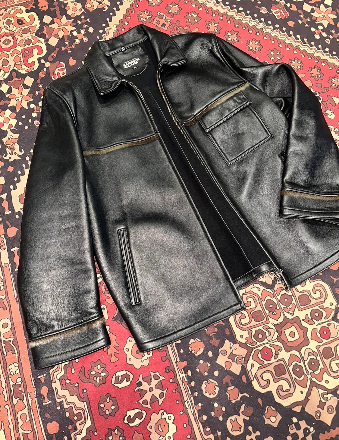 ( L ) 레더자켓 봄버자켓 가죽자켓 워크웨어 아메카지 스포츠가죽 상품이미지6