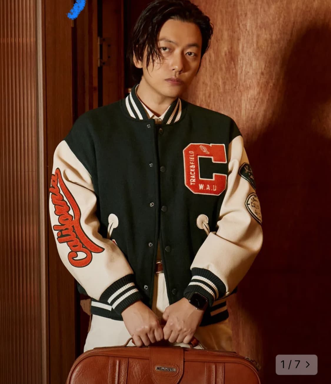 한정판 후아유x이동휘 콜라보 바시티 자캣(L) 상품이미지1