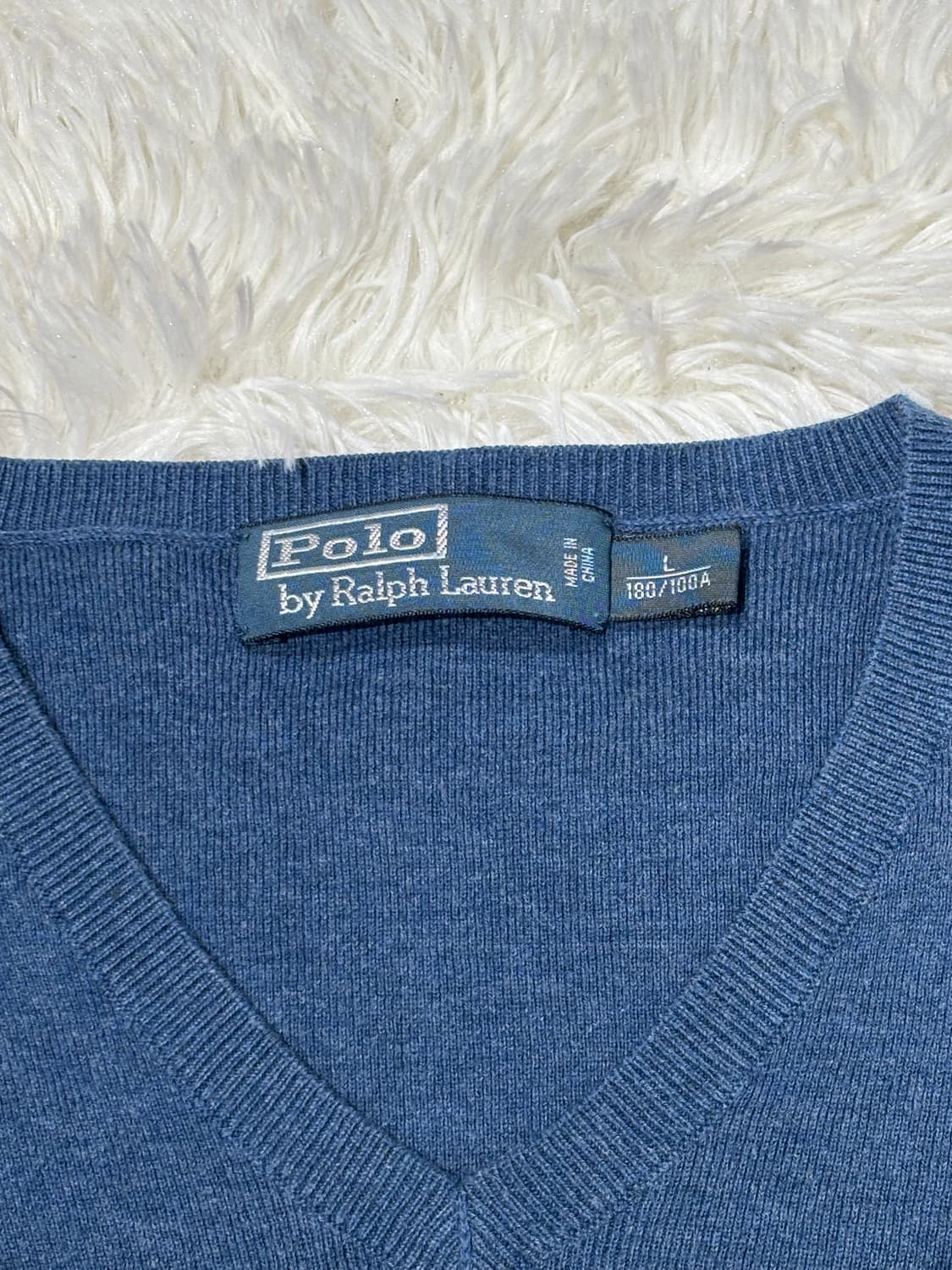 폴로 블루 포니 브이넥 니트 상품이미지6
