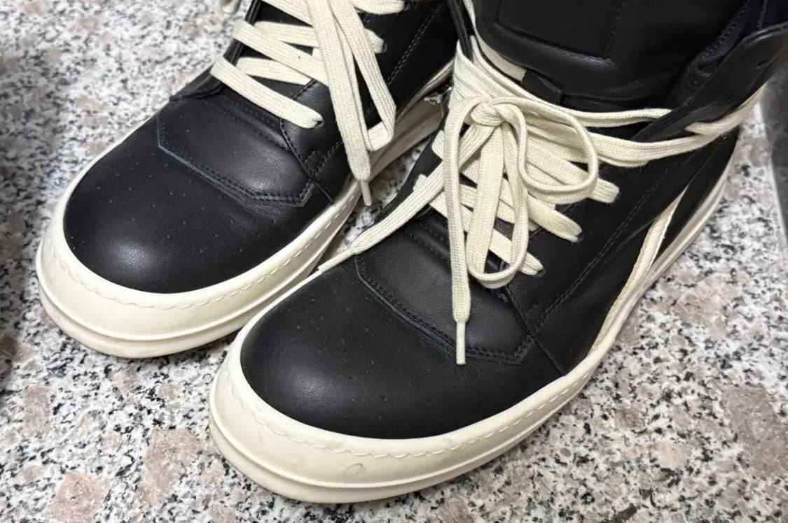 릭오웬스 Rick Owens 지오바스켓 흰검 39 상품이미지3