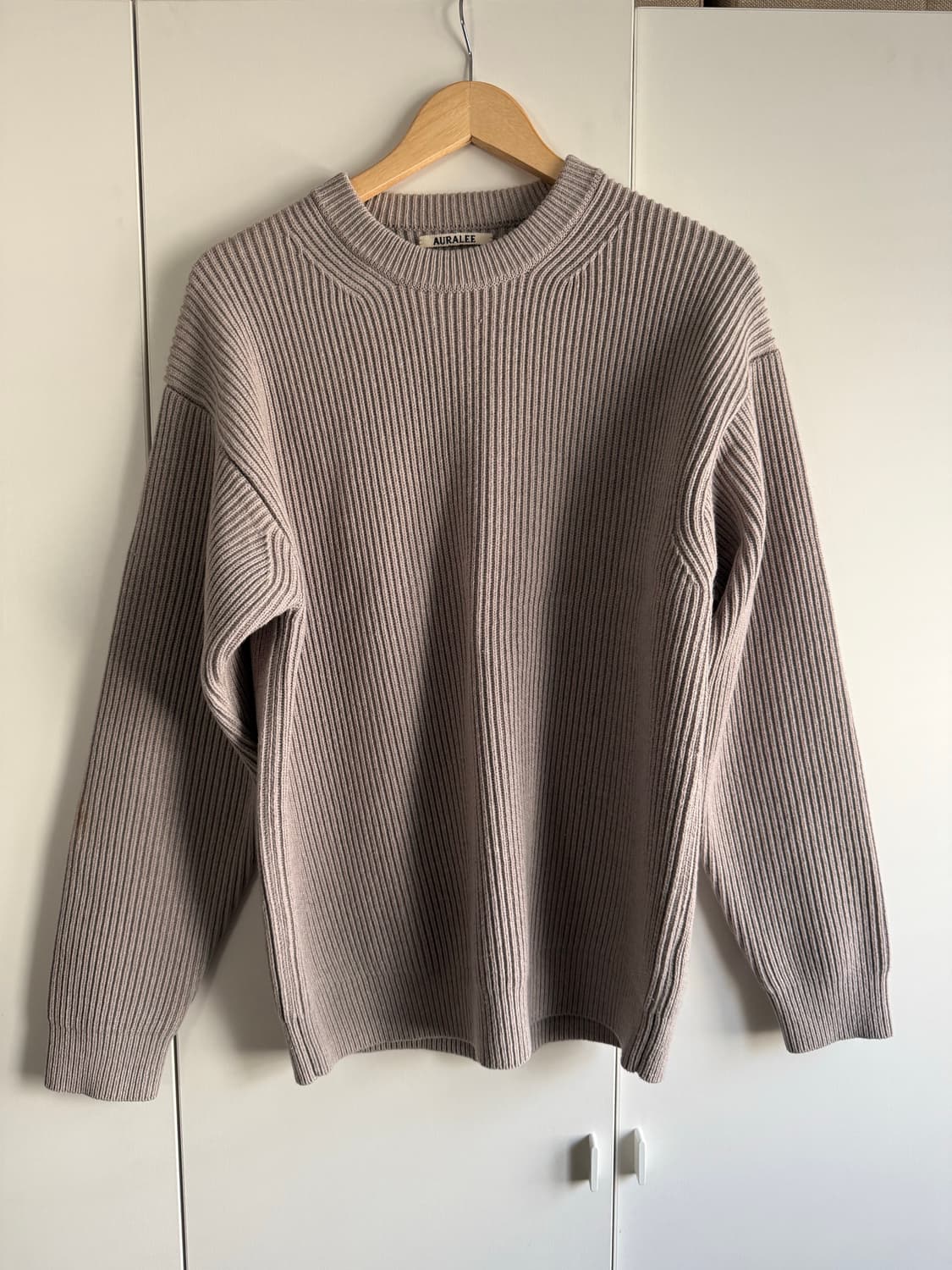 오라리 슈퍼파인 울 립 니트 상품이미지1