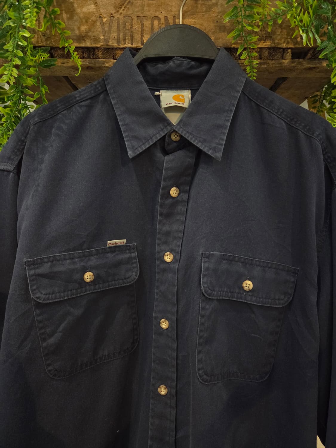 CARHARTT 칼하트 네이비 긴팔셔츠 상품이미지1