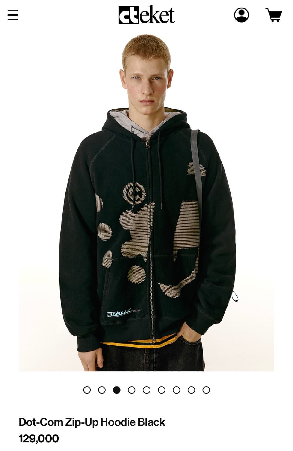 Teket Dot-com Zip-up Hoodie  상품이미지5