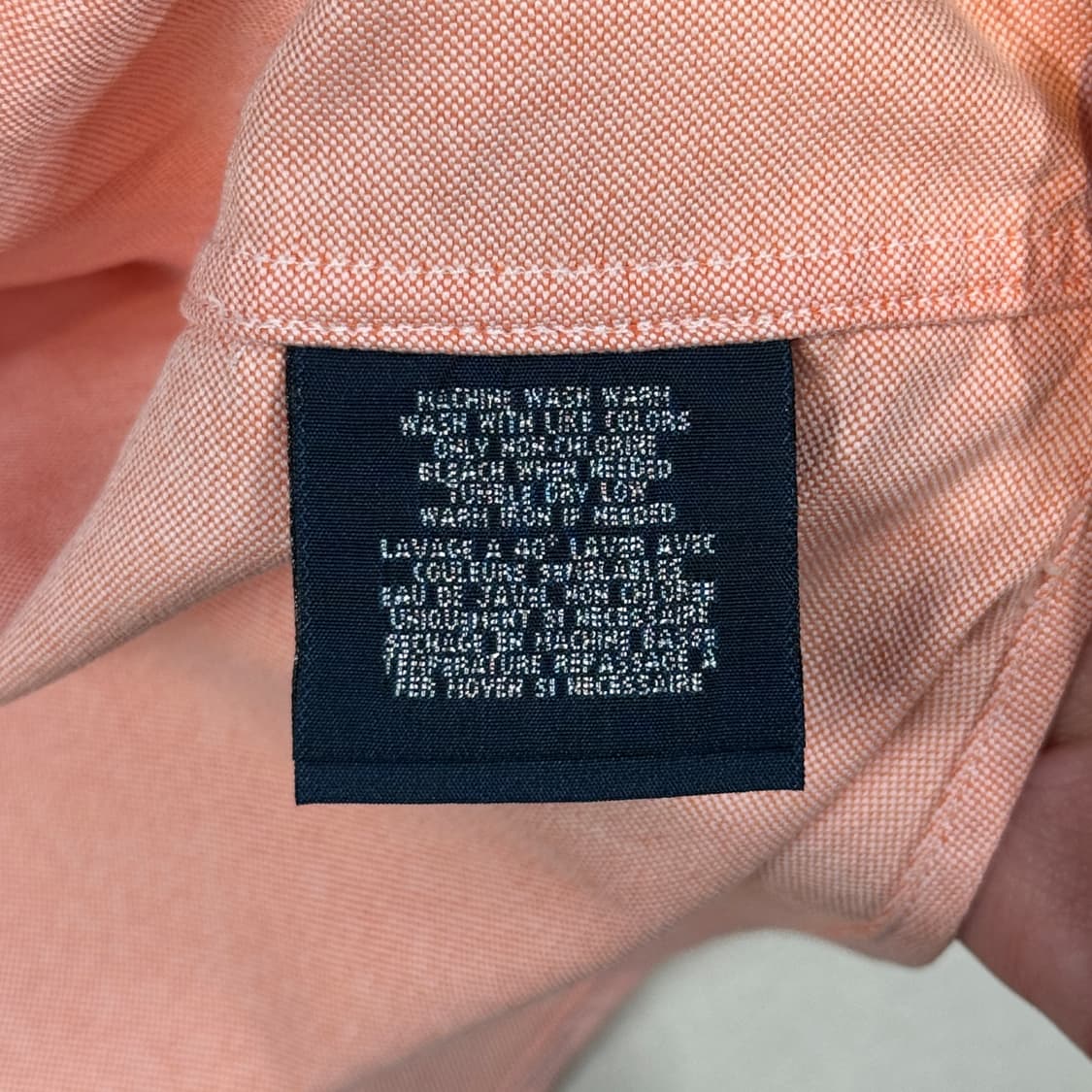 S) 폴로 랄프로렌 코랄 핑크 옥스포드 셔츠 상품이미지7