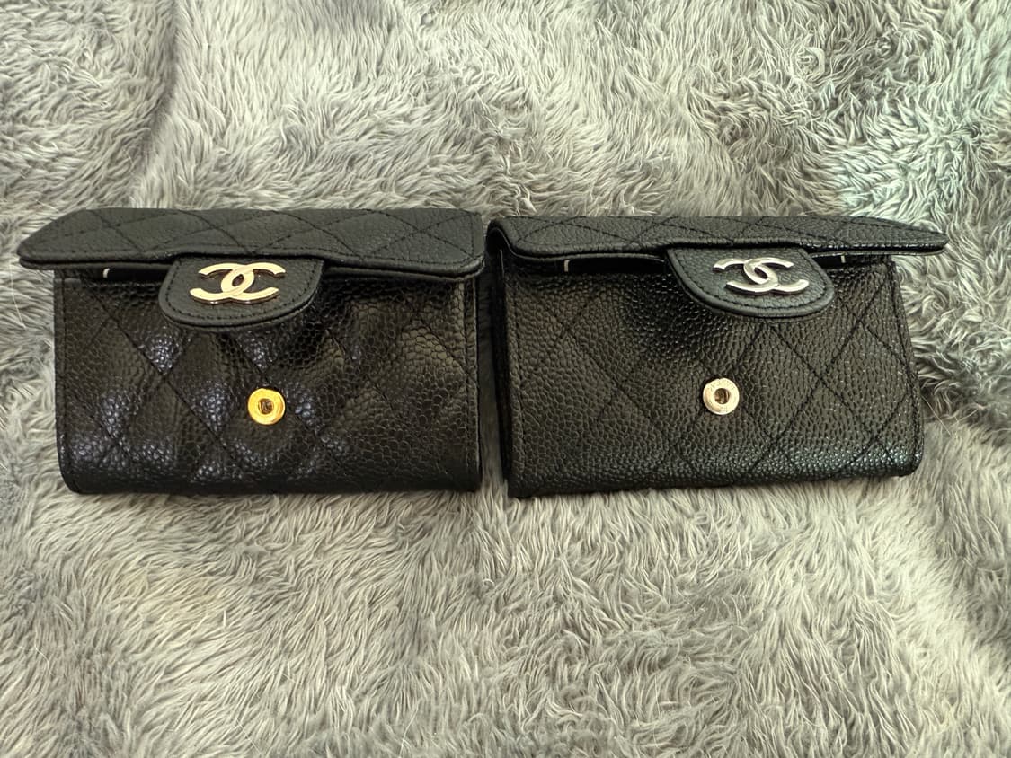 샤넬 캐비어 카드지갑 금장/은장 상품이미지2