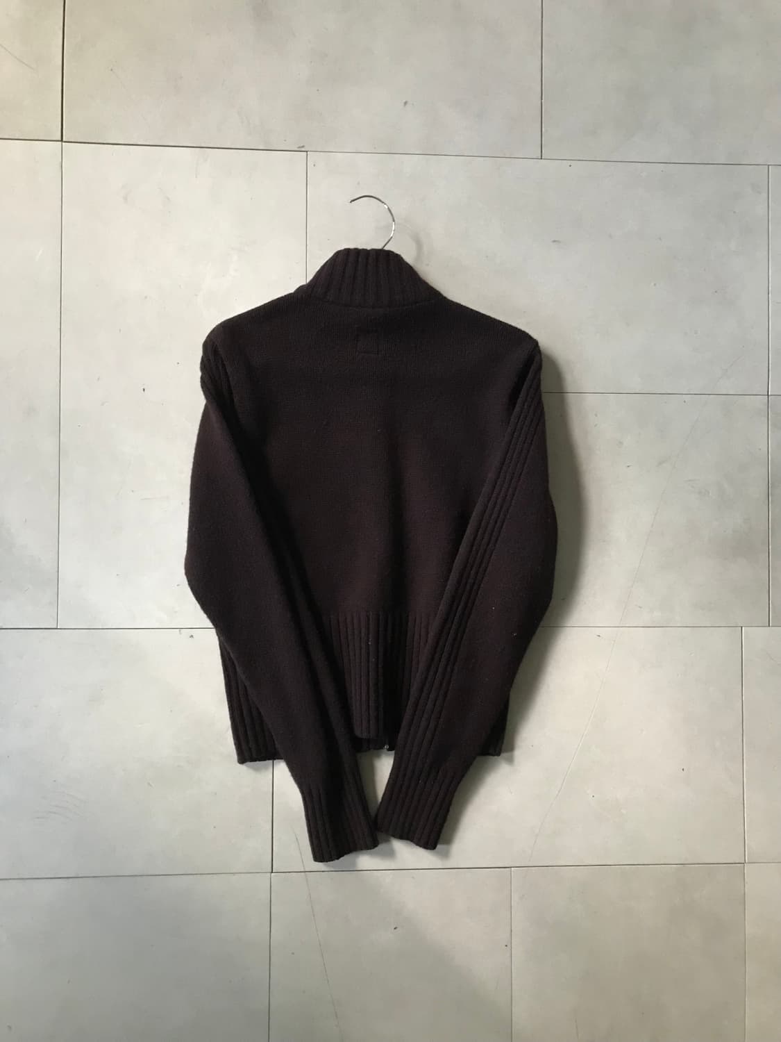 아디다스00s 버건디브라운 니트집업 상품이미지7