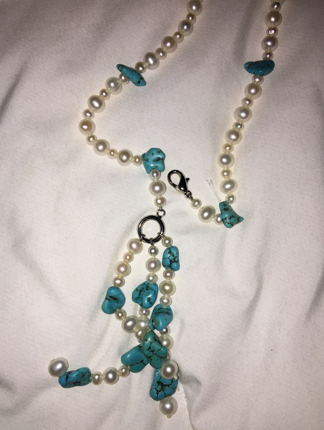 Turquoise Pearl Necklace 상품이미지3