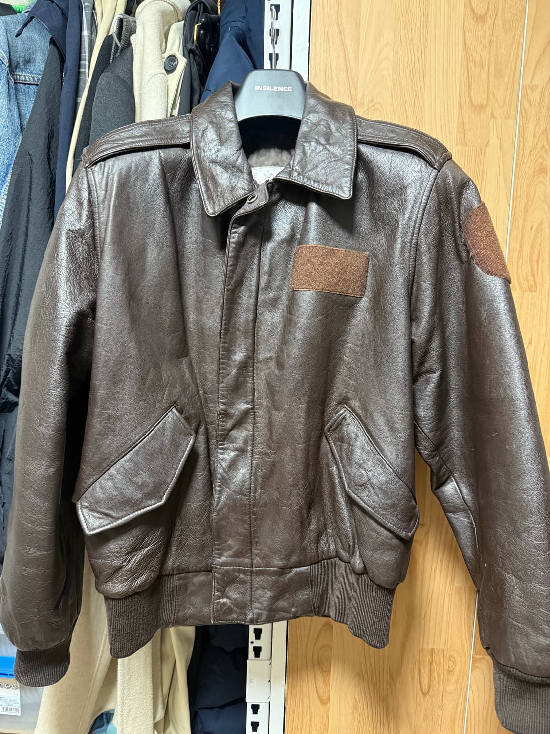 국군 A-2 레더 자켓 양가죽 3호 (A2 Flight Jacket Br 상품이미지1