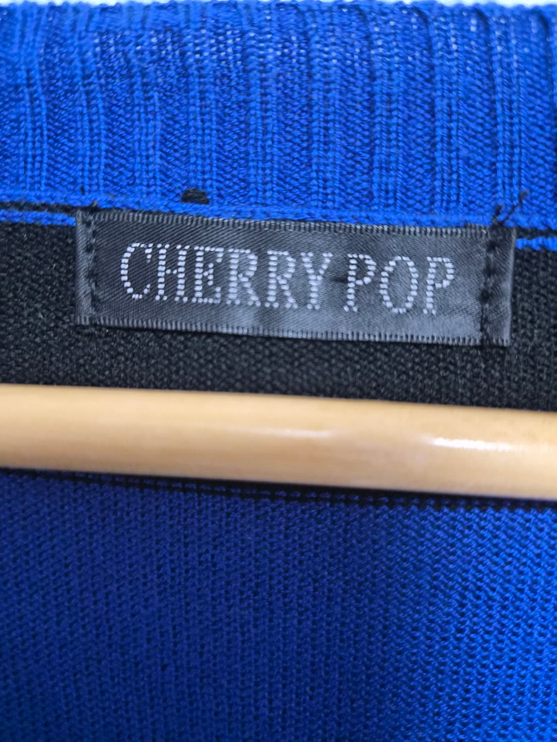 체리팝 키치 레터링 스트라이프 니트 L - K52 상품이미지4