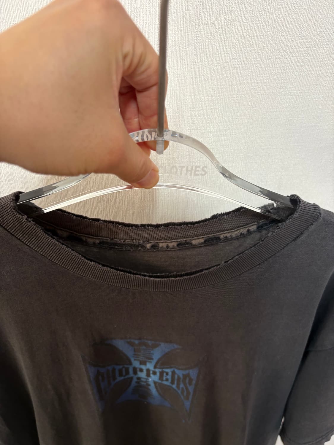 [L] West Coast Choppers 블루 크로스 반팔 티셔츠  상품이미지4