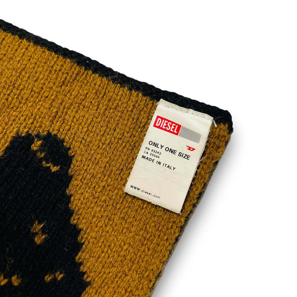 디젤 구형 리버시블 웨스턴 건 패턴 빈티지 울 머플러 상품이미지5